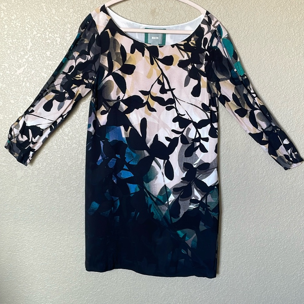 Anthropology dress with detailed open sleeves. Size small.